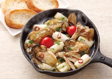 かきとねぎのアヒージョ(231025)