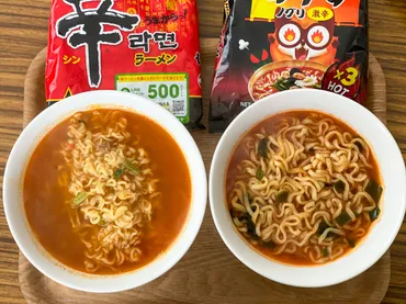 カルディで人気のインスタント麺「激辛ノグリ」は「辛ラーメン」より辛いのか？ 食べ比べてみた！ – ページ 2 – 食楽web