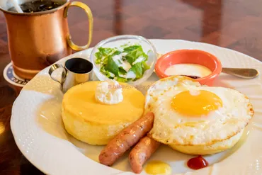 星乃珈琲のモーニング「パンケーキプレート」を食べてみた感想(平日限定)