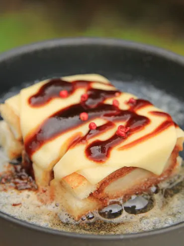 まい泉カツサンドのチーズ揚げサンド風 : 山めし礼讃 