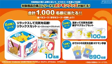 ポケモン』のビーズクッション＋ブランケットのセットも当たる！「リポビタンキッズシリーズで、元気を応援！」キャンペーン開催！ 